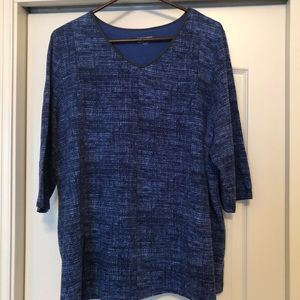 Catherine dark blue top size 1X 18 / 20?great condition!
